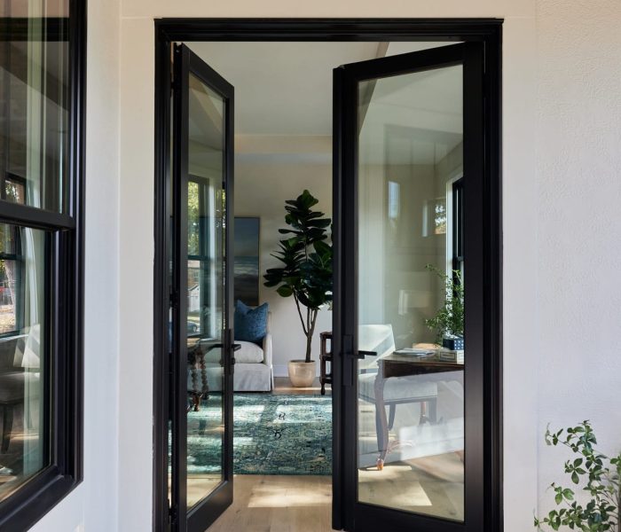 Marvin elevate black french inswing door - texas window store